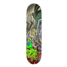 The Green Lama Custom Skate Board