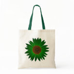 The Green Sunflower Tote Bag