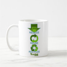 The Green World Mission - Reduce, Reuse, Recycle Mug