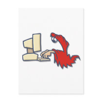 the grim typer postcard