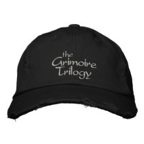 The Grimoire Trilogy Distressed Cap Embroidered Hats