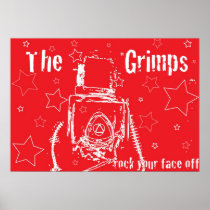 THE GRIMPS rock your face off! Print