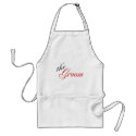 The Groom (Red) aprons