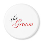 The Groom (Red) Magnets