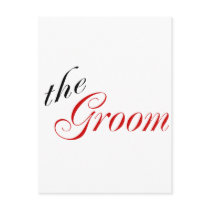 The Groom (Red) Postcard