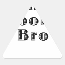 The Grooms Bro Triangle Stickers