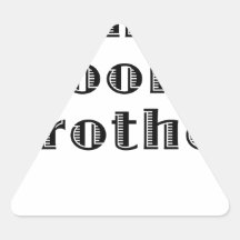The Grooms Brother Triangle Stickers