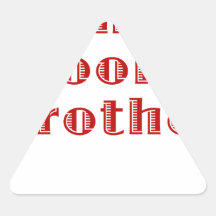 The Grooms Brother Triangle Stickers