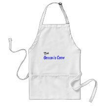 The Grooms Crew (Blue and Black) Apron