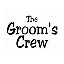 The Grooms Crew Wedding Post Cards