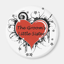 The Groom's Little Sister Refrigerator Magnets
