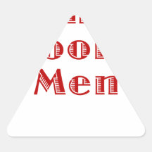 The Grooms Men Triangle Sticker