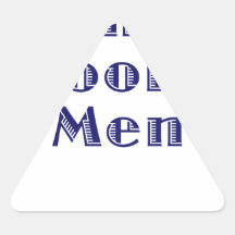 The Grooms Men Triangle Sticker