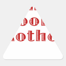 The Grooms Mother Triangle Stickers