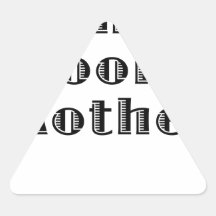 The Grooms Mother Triangle Stickers