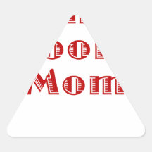 The Grooms Mum Triangle Stickers