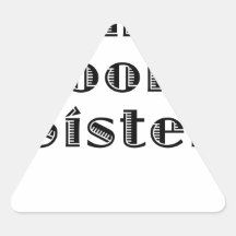 The Grooms Sister Triangle Stickers