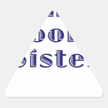 The Grooms Sister Triangle Stickers