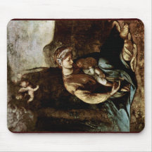 The Gypsy Madonna By Correggio Mousepad