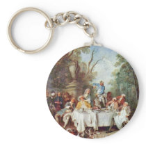 The Ham Breakfast By Lancret Nicolas (Best Quality Key Chains
