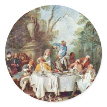 The Ham Breakfast By Lancret Nicolas (Best Quality Stickers