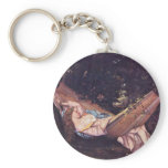 The Hammock By Gustave Courbet keychains