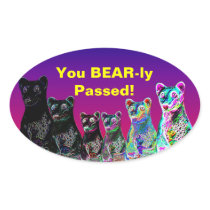 The Happiness Factory Spreads Joy Oval Stickers