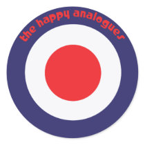 The Happy Analogues Bullseye stickers