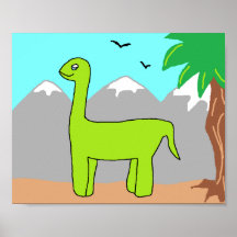 The Happy Dinosaur Poster