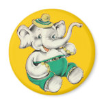 The Happy Elephant Magnet