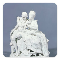 The Happy Parents, Meissen, c.1770 Square Sticker