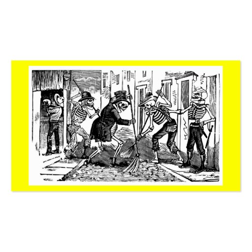"The Happy Street Cleaner Calaveras" Business Cards
