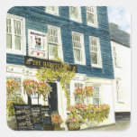 'The Harbour Inn (Padstow)' Square Sticker