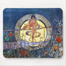 The Harvest Moon - Charles Rennie Mackintosh Mouse Pad