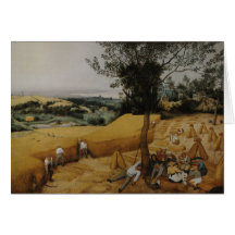 The Harvesters, 1565 - Pieter Bruegel the Elder Greeting Card