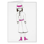 The Hat and Coat creepy girl Cards