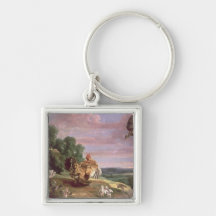 The Hawk and the Hen Keychain