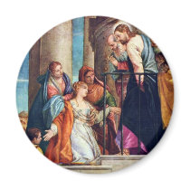 The Healing Of Blutfüssigen By Veronese Paolo Refrigerator Magnets