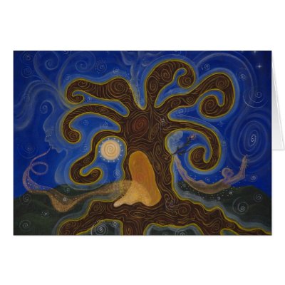 The Healing Tree Greeting Card by victoriaray