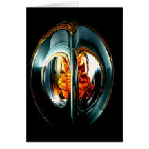 The Heart of Chaos Abstract Card