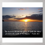 The heavens declare the glory of God posters