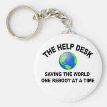 The Help Desk - Saving The World Keychain