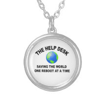 The Help Desk - Saving The World Necklaces