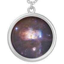 The Hidden Fires of the Flame Nebula NGC 2024 Personalized Necklace