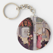 The High Altar Of The Abbey Church Of Saint-Bertin Keychains