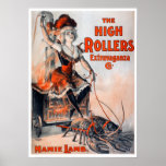 The High Rollers - Vintage Burlesque Poster