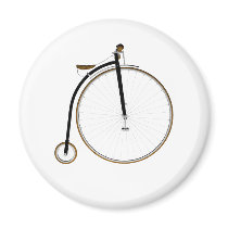 The High Wheel Bicycle Refrigerator Magnet