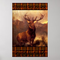 The Highlands Scotland - The Scottish Stag Posters