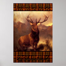 The Highlands Scotland - The Scottish Stag Posters