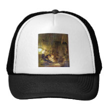 The Holy Family by Rembrandt Harmenszoon van Rijn Mesh Hat